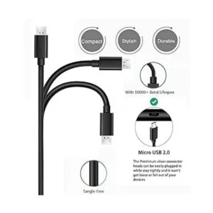Cable de carga micro USB de 9.8 ft compatible con Zagg_2