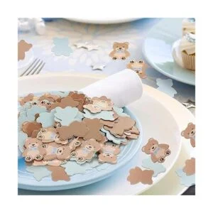 Juego de 300 piezas de confeti de oso para baby shower_4