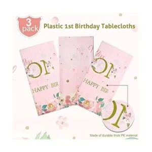 Mantel de plástico para fiesta de primer cumpleaños 3_3