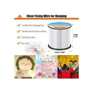 Cuerda de pesca fuerte transparente alambre de pesca_4
