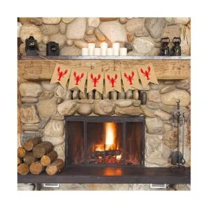 Pudodo Bandera rústica de arpillera de yute con langosta_5