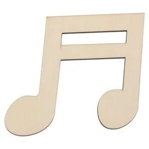 6 notas musicales de madera recortes de música DIY adornos_5