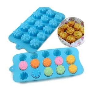 Newk Moldes de silicona en forma de flor 4 paquetes de 15_4