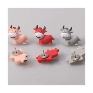 Rurili Mini resina decorativa con forma de vaca diseño_7