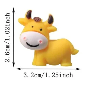 Rurili Mini resina decorativa con forma de vaca diseño_2