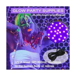 Luz LED de luz negra 10 W USB luces negras UV con_3