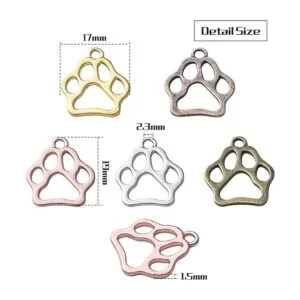 BronaGrand 100 dijes de pata de animal de aleación oso_3