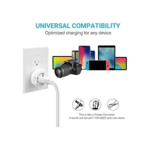 Paquete de 1 adaptador de enchufe de Europa a EE. UU._6