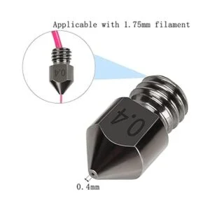 5 unids acero endurecido MK8 boquilla 0.016 in Hotend_4