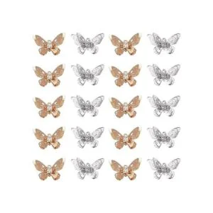 CHGCRAFT Dijes de mariposa con diamantes de imitación de_1