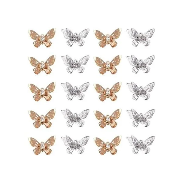 CHGCRAFT Dijes de mariposa con diamantes de imitación de_1
