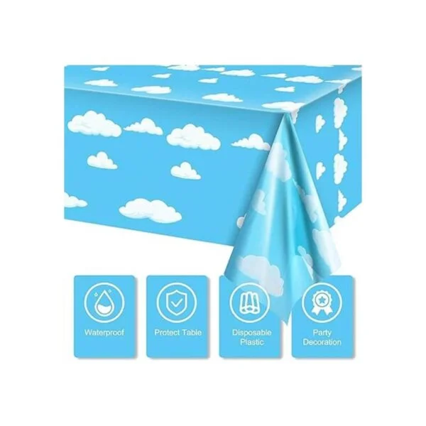Suministros de fiesta de cumpleaños de nubes azules y_4