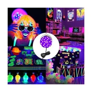 Luz LED de luz negra 10 W USB luces negras UV con_5