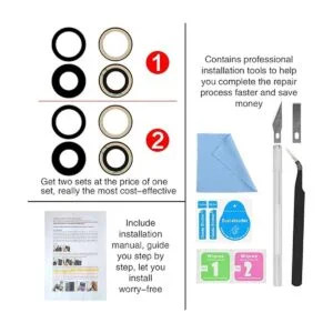 2 piezas de repuesto para iPhone 12 Mini 5.4 pulgadas con_7