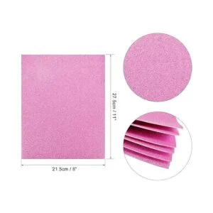 uxcell Hojas de espuma EVA con purpurina morada de 11 x 8_2