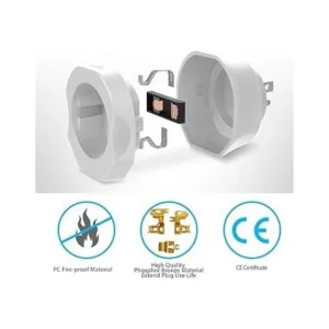 Paquete de 1 adaptador de enchufe de Europa a EE. UU._4