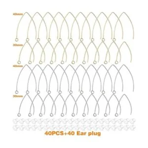 40 ganchos de acero inoxidable en forma de V_2