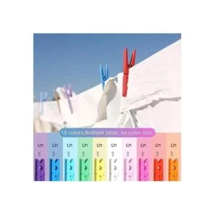 Pinzas para ropa de colores alfileres de madera de_3