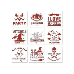 9 plantillas de pintura de decoración de Halloween_6