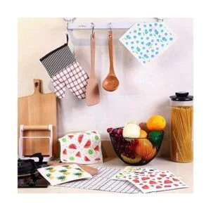 Paños de cocina suecos de frutas mixtas reutilizables_5