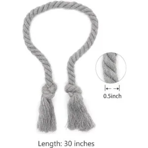 Yteseery Paquete de 4 lazos de cortina lazos de cortina_3