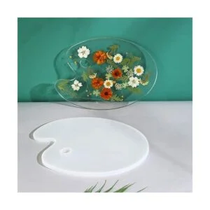 Paleta de resina de silicona molde de pintura bandeja de_7