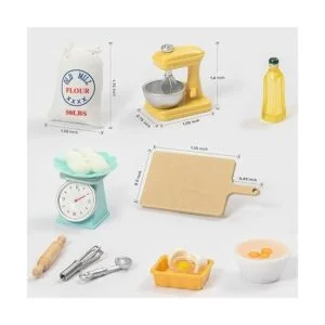 SAMCAMI Accesorios de casa de muñecas en miniatura_2