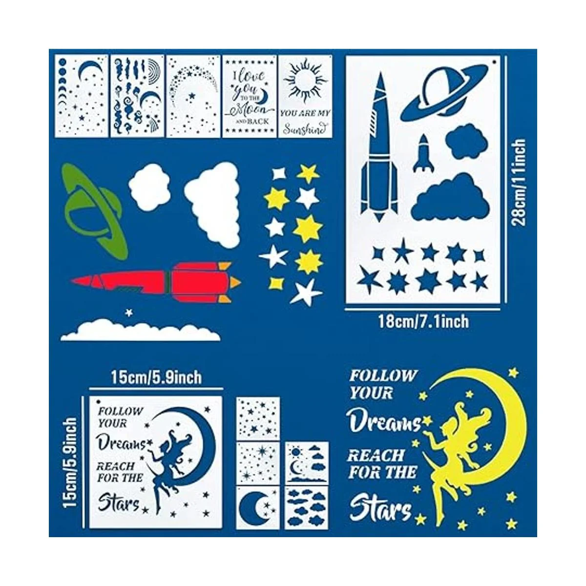 12 plantillas de nube de luna y estrella para pintar_2