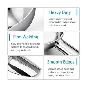 PP CHEF Mini recipiente de 3 onzas cuchara de hielo de_3