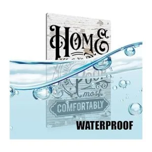 Letrero de metal para decoración de pared diseño de casa_3