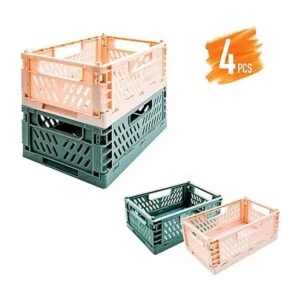 souG Paquete de 4 cestas de plástico para estantes hogar_2