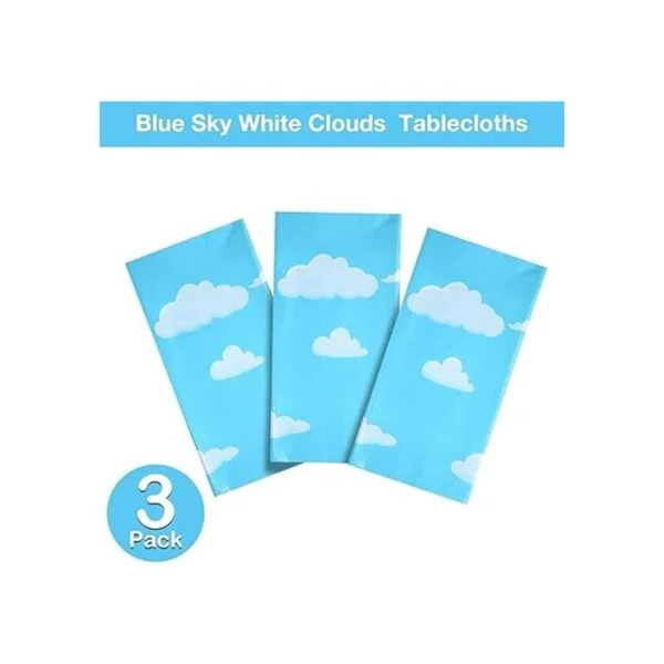 Suministros de fiesta de cumpleaños de nubes azules y_3