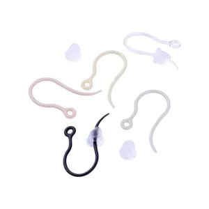 50 ganchos de plástico de 5 colores para pendientes con_4
