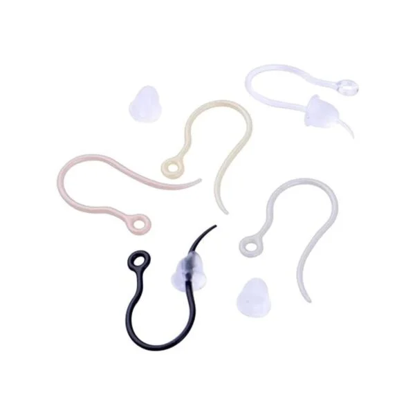 50 ganchos de plástico de 5 colores para pendientes con_4