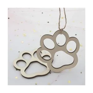 24 recortes de madera en forma de pata para perros y gatos_4