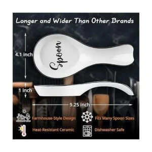 DAYYET Soporte grande para cucharas de cerámica para_3