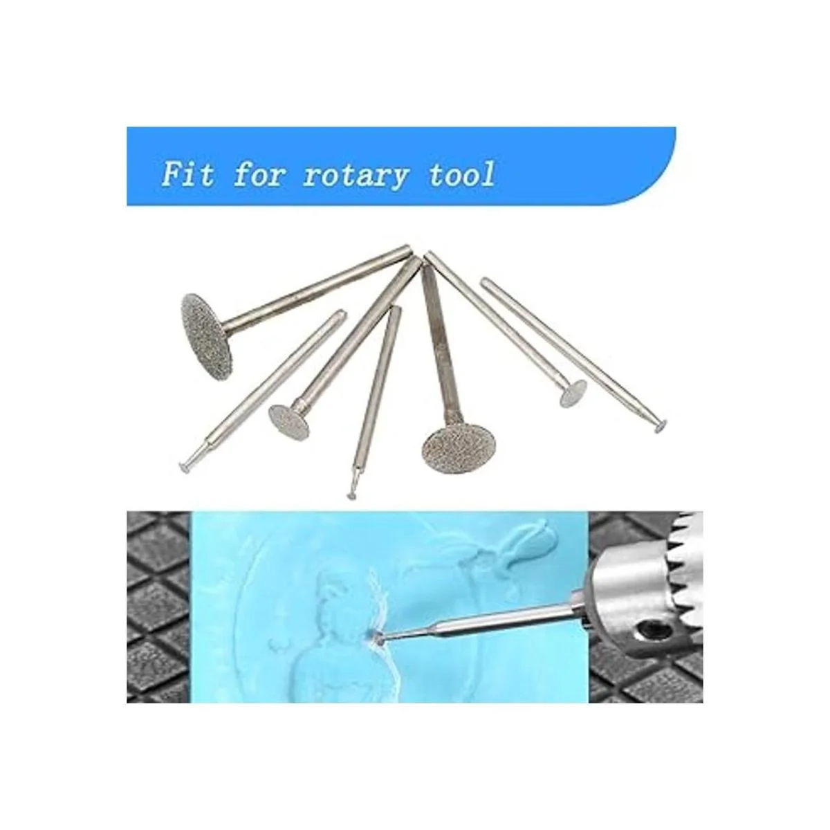 Luo ke Juego de 13 brocas de rebabas de diamante con_4