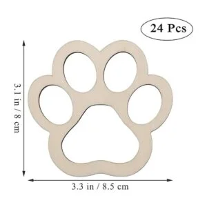 24 recortes de madera en forma de pata para perros y gatos_2