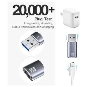 10 Gbps Adaptador USB C hembra a USB macho paquete de 2_5