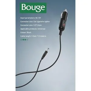 Cajjer 12 V cargador de coche DC cable de alimentación con_2