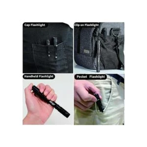 LELUO Handheld Pen Flashlight 150 Lumens Lamp Clip Mini_7