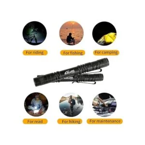 LELUO Handheld Pen Flashlight 150 Lumens Lamp Clip Mini_4