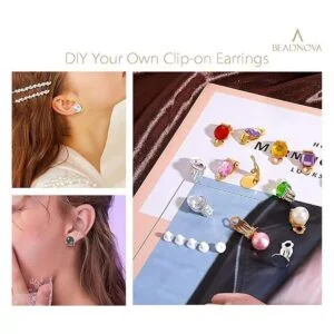 BEADNOVA 64 piezas de clip en la bandeja plana para_6