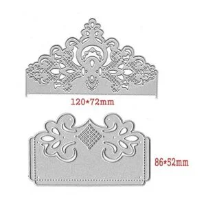 2 piezas de encaje de flores de metal troquelado marco de_2