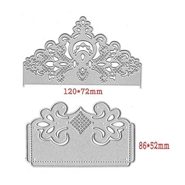 2 piezas de encaje de flores de metal troquelado marco de_2