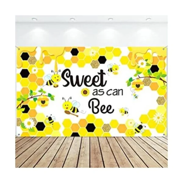 Sweet as Can Bee Telón de fondo de abeja para fiesta de_1