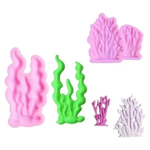 KuuGuu 5 moldes de silicona para algas de coral con forma_4