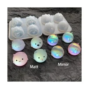 Liscra 2 moldes de resina de silicona para joyería_4