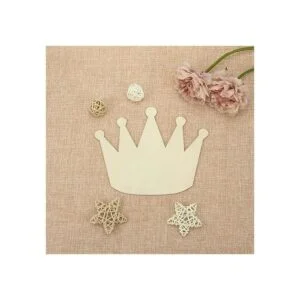 JANOU 6 piezas de madera en forma de corona para_4