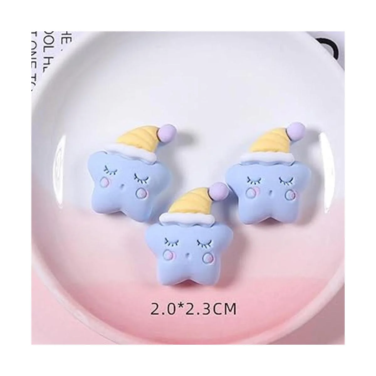 Juego de 50 dijes de limo con parte trasera plana para_3